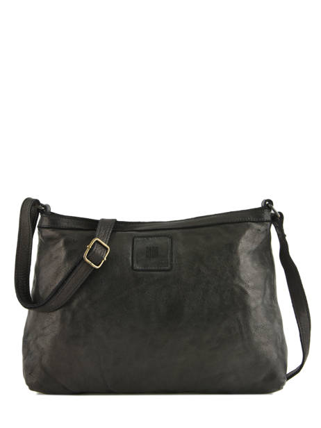 Cross Body Tas Heritage Leder Biba Zwart heritage BT16
